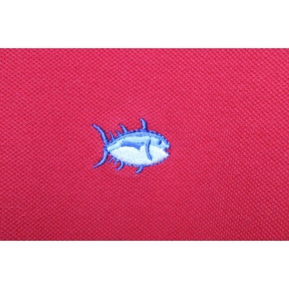 Southern Tide SkipJack Red Short Sleeve Golf Polo Shirt Size Medium - Picture 7 of 8